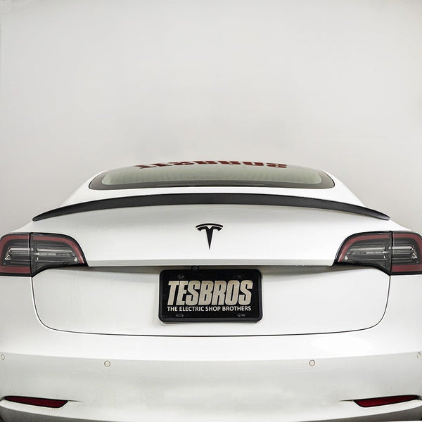Tesla Model 3 Spoiler, Original Rear Spoiler, Spoiler Edge for Tesla Model 3  2019-2023 (Matte Carbon Fiber) : : Automotive