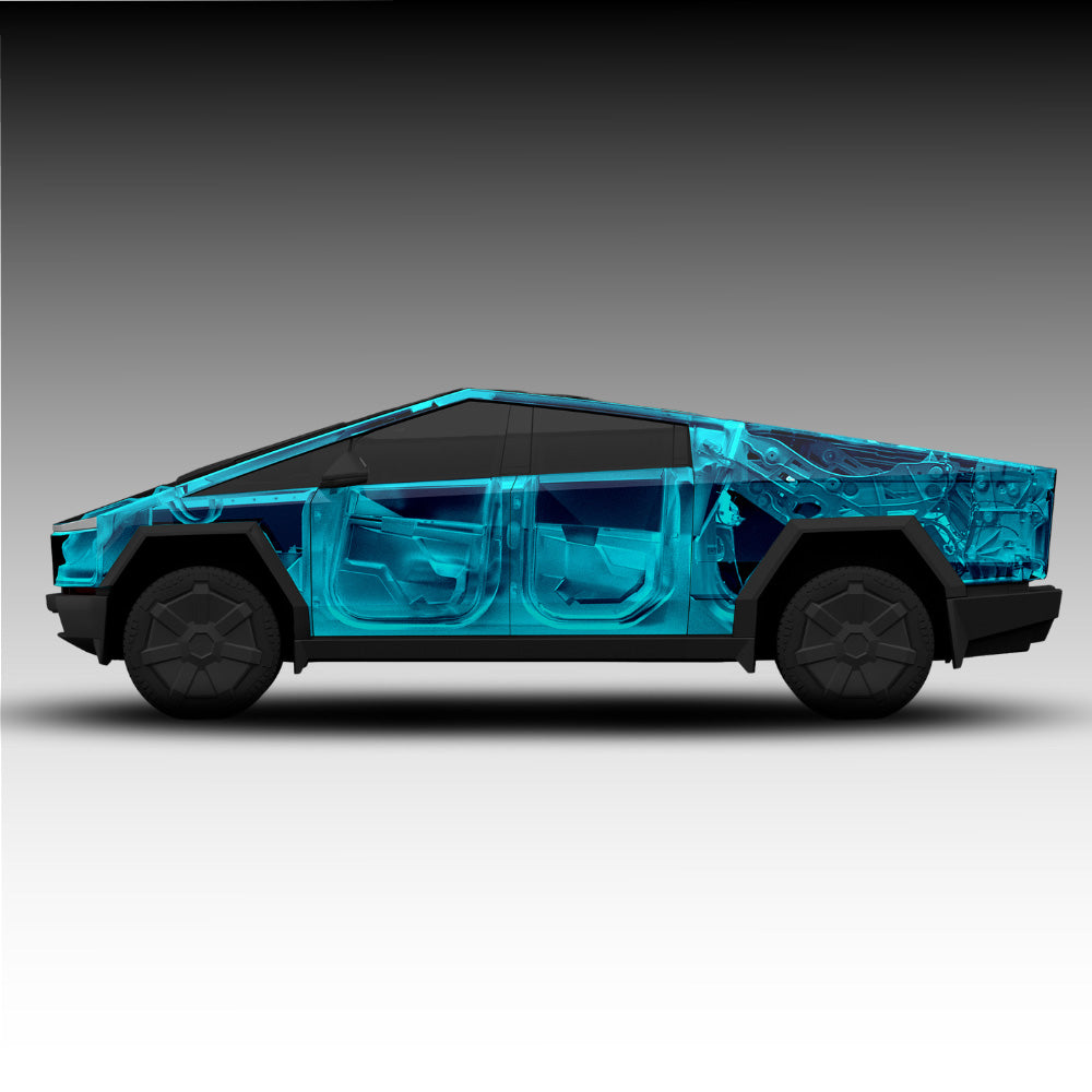 X-Ray Vinyl Wrap Kit for the Cybertruck | Blue