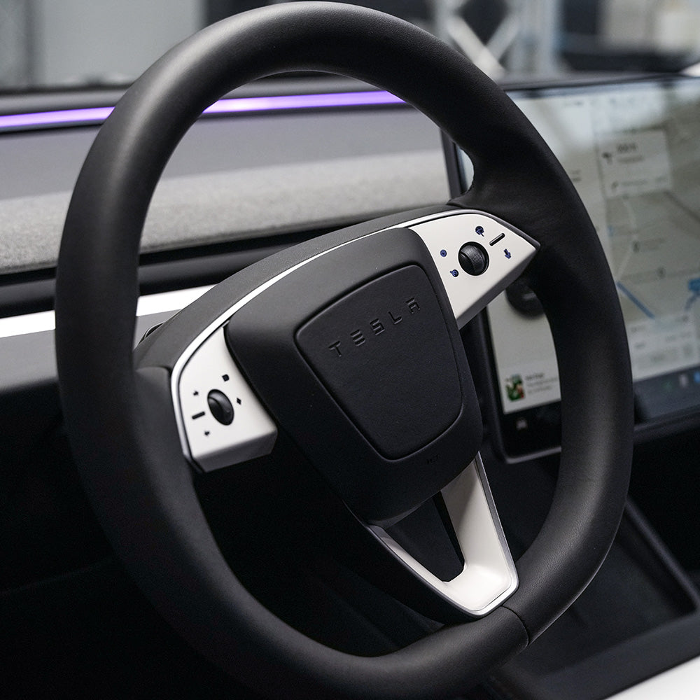 Steering Wheel Wrap for Model 3 Highland Refresh | Satin White