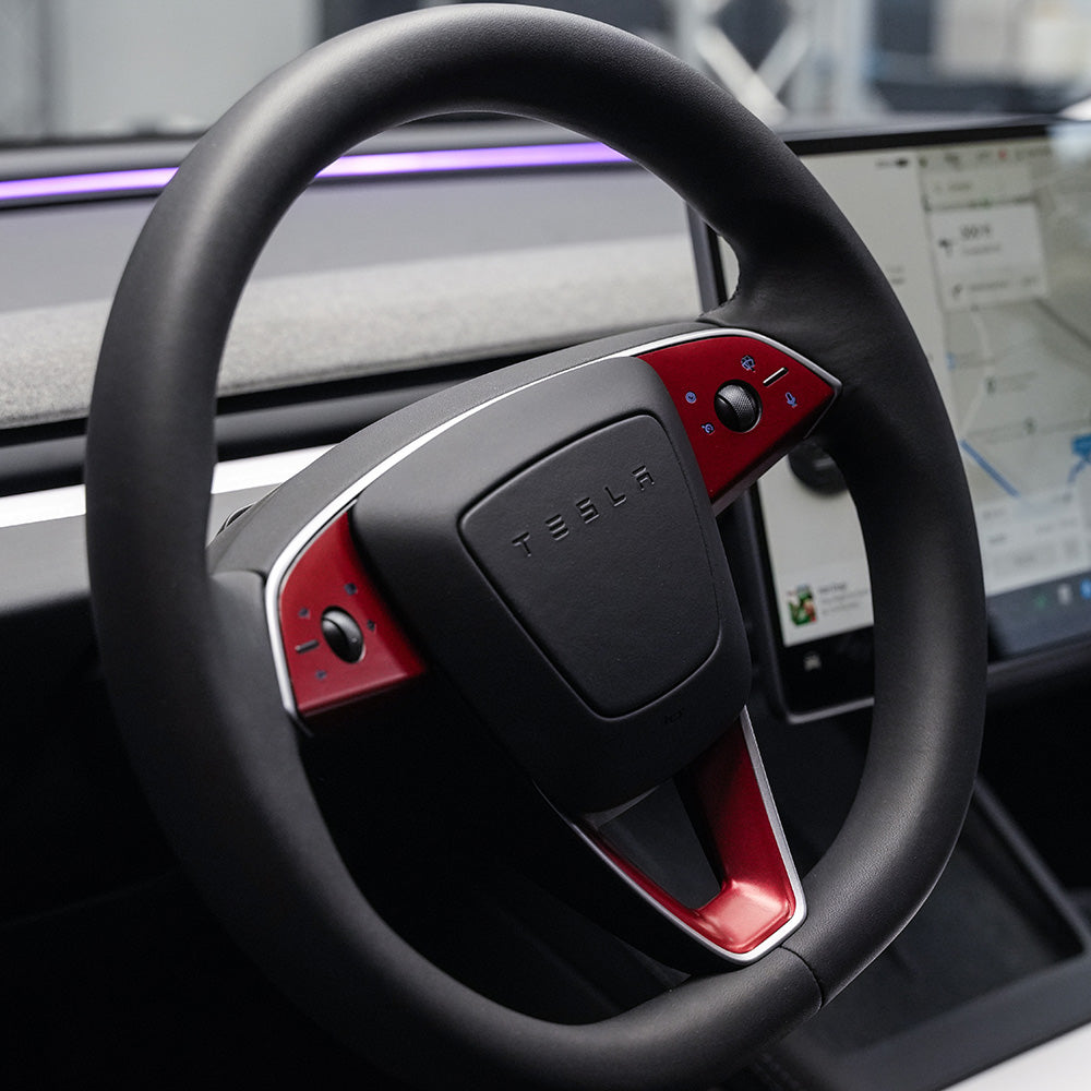Steering Wheel Wrap for Model 3 Highland Refresh | Satin Red
