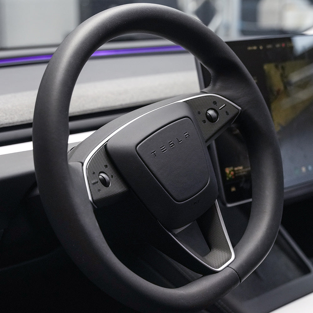 Steering Wheel Wrap for Model 3 Highland Refresh | Matrix Black