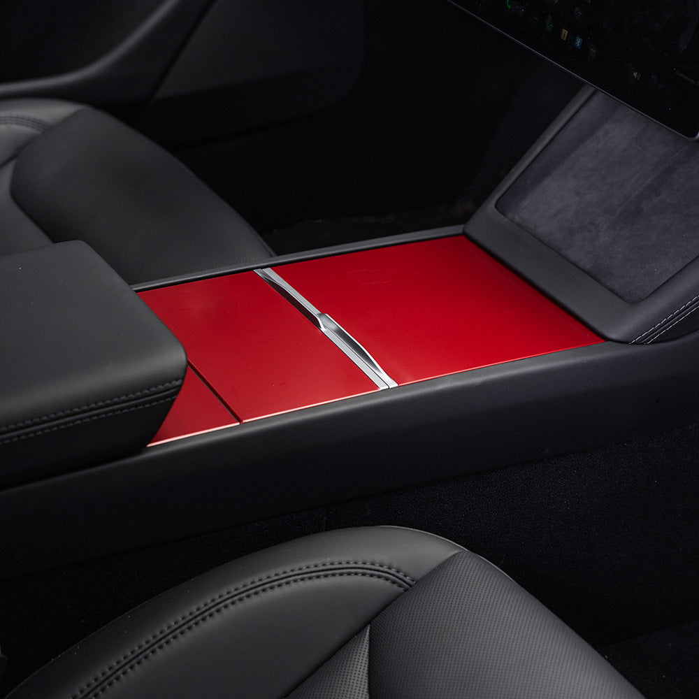 Center Console Wrap for Model 3 Highland Refresh | Satin Red