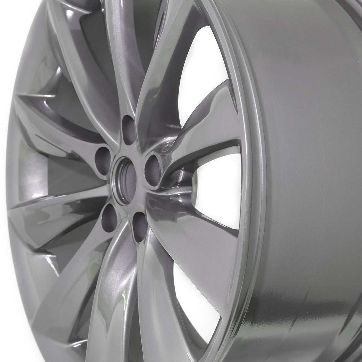 Turbine Style Wheel for Tesla Model X | Metallic Grey