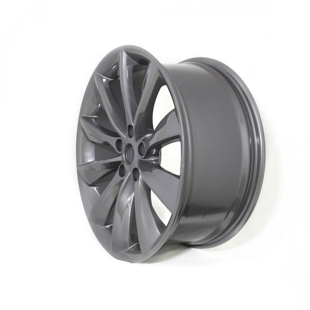 Turbine Style Wheel for Tesla Model X | Metallic Grey