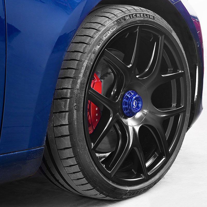 Center Lock-Design Center Caps for EVR &quot;Roadster&quot; Wheels | Blue