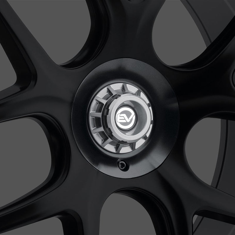 Center Lock-Design Center Caps for EVR &quot;Roadster&quot; Wheels | Grey