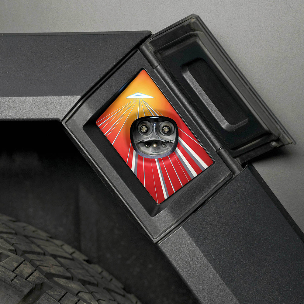 Charge Port Wrap for Cybertruck | Sunburst