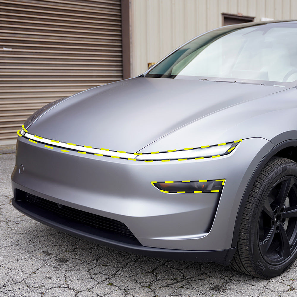 Headlight and Light Bar Protection - PPF for Model Y Juniper Refresh (2026+)