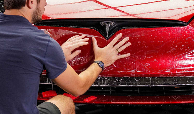 T Sportline Full Coverage Carbon Fiber Tesla License Plate Frame (Set - T  Sportline - Tesla Model S, 3, X & Y Accessories