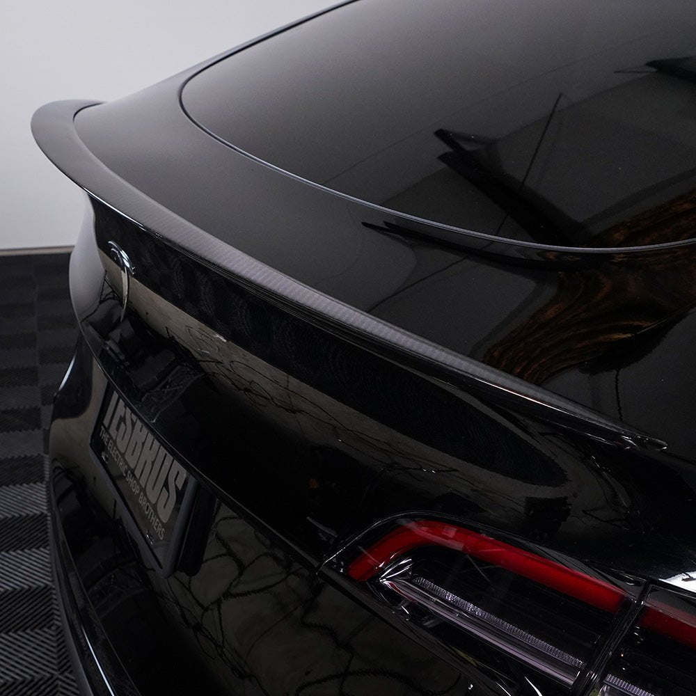 Carbon Fiber Rear Spoiler for Model Y, Matte