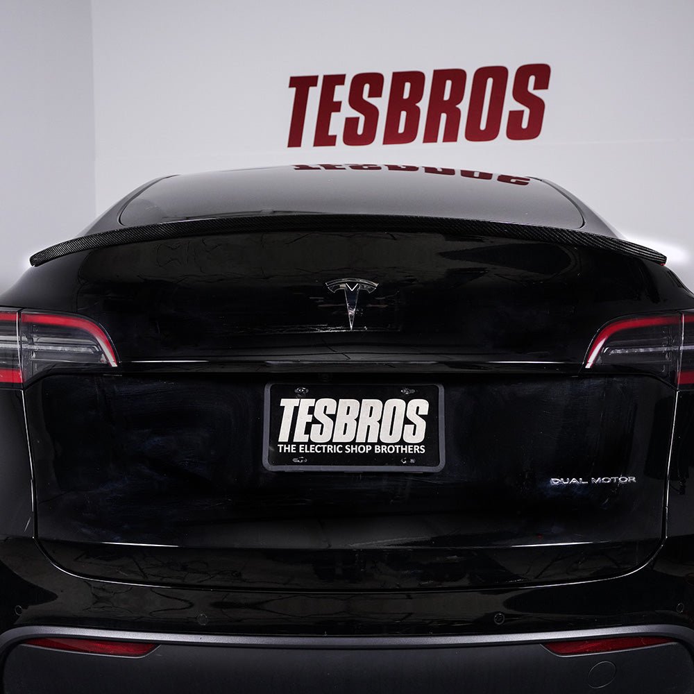 モデルY用カーボンファイバーリアスポイラー - TESBROS