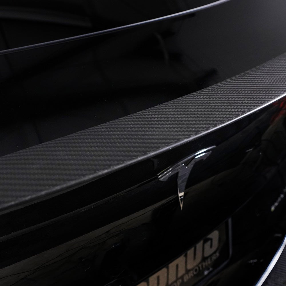 Carbon Fiber Rear Spoiler for Model Y, Matte