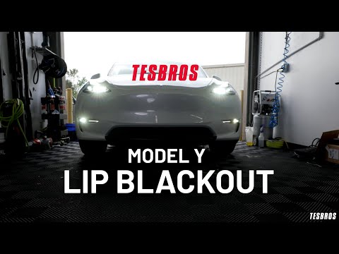 フロントバンパー - モデルY用リップブラックアウト - TESBROS