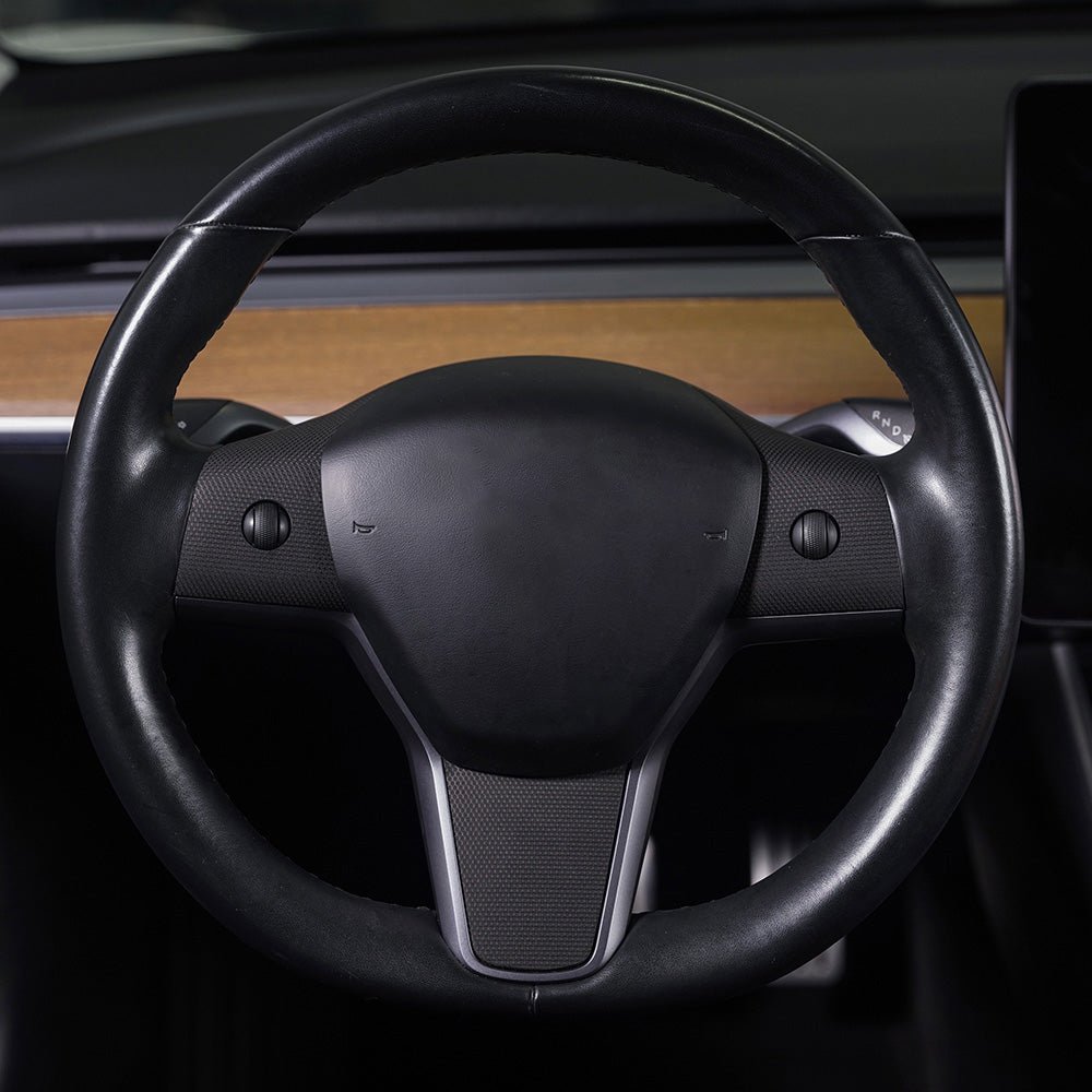 Steering Wheel Wrap for Model 3 / Y -TB-3Y-SW-MTXBLK- TESBROS