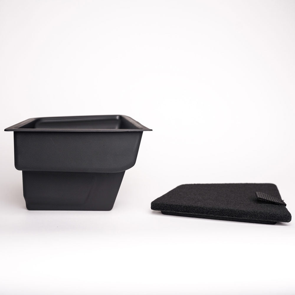 Trunk Side Storage Bin with lid for Model 3 -MFG-3-TRKSS- TESBROS